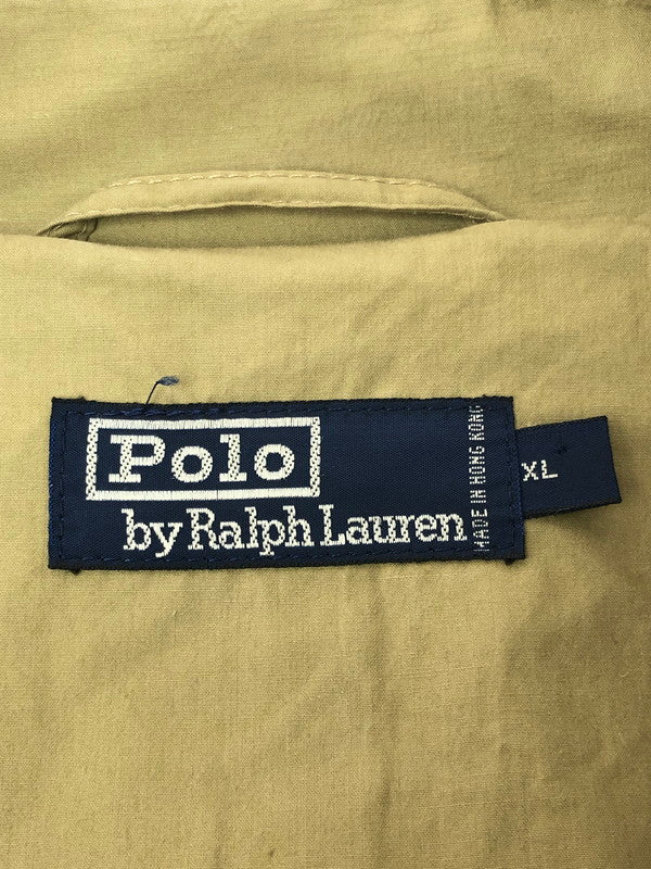 【現状渡し品】【メンズ】 POLO RALPH LAUREN ポロ ラルフローレン 90'S TRENCH COAT 90年代 トレンチコート ライトアウター 146-260509-na-27-tag サイズ：XL カラー：ベージュ 万代Net店