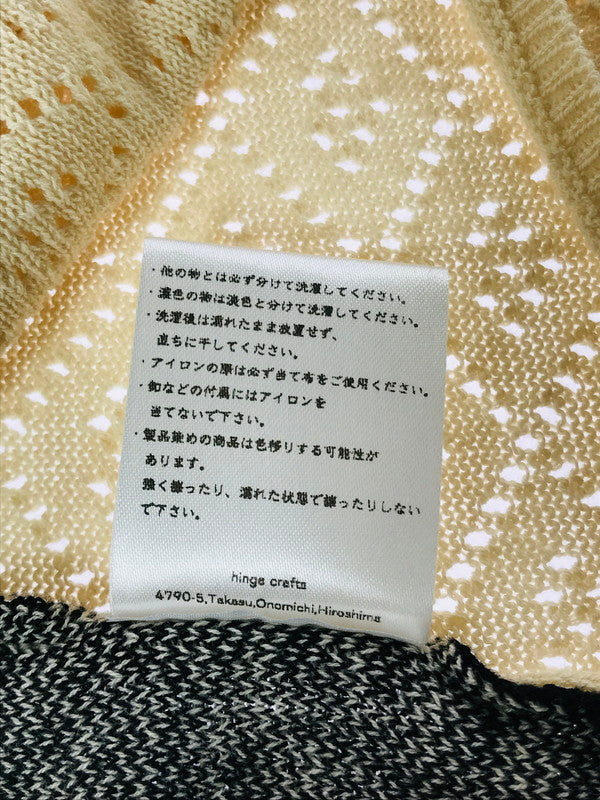 【中古美品】【メンズ】 SATOU サトウ RANMA KNIT POLO KN25002 ニット ポロシャツ 140-260506-na-04-tag サイズ：1 カラー：キナリ 万代Net店