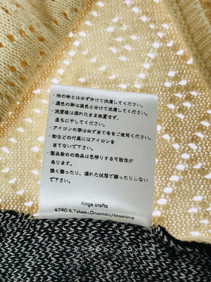 【中古美品】【メンズ】 SATOU サトウ RANMA KNIT POLO KN25002 ニット ポロシャツ 140-260506-na-04-tag サイズ：1 カラー：キナリ 万代Net店