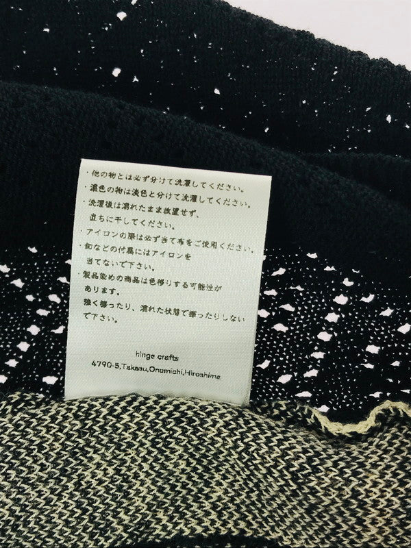 【中古美品】【メンズ】 SATOU サトウ RANMA KNIT POLO KN25001 ニット ポロシャツ 140-260506-na-05-tag サイズ：1 カラー：ブラック 万代Net店