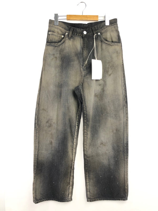 【中古美品】【メンズ】 ANCELLM アンセルム AGING MIDDLE STRAIGHT 5P DENIM PANTS ANC-PT121-A エイジング ミドル ストレート デニムパンツ ボトムス 151-260509-na-31-tag サイズ：1 カラー：BLACK 万代Net店