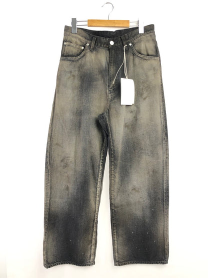 【中古美品】【メンズ】 ANCELLM アンセルム AGING MIDDLE STRAIGHT 5P DENIM PANTS ANC-PT121-A エイジング ミドル ストレート デニムパンツ ボトムス 151-260509-na-31-tag サイズ：1 カラー：BLACK 万代Net店