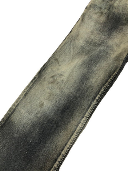 【中古美品】【メンズ】 ANCELLM アンセルム AGING MIDDLE STRAIGHT 5P DENIM PANTS ANC-PT121-A エイジング ミドル ストレート デニムパンツ ボトムス 151-260509-na-31-tag サイズ：1 カラー：BLACK 万代Net店