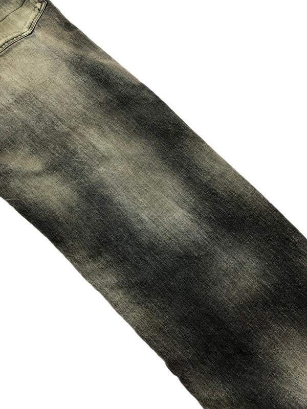 【中古美品】【メンズ】 ANCELLM アンセルム AGING MIDDLE STRAIGHT 5P DENIM PANTS ANC-PT121-A エイジング ミドル ストレート デニムパンツ ボトムス 151-260509-na-31-tag サイズ：1 カラー：BLACK 万代Net店