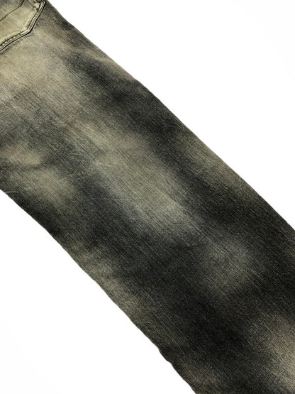 【中古美品】【メンズ】 ANCELLM アンセルム AGING MIDDLE STRAIGHT 5P DENIM PANTS ANC-PT121-A エイジング ミドル ストレート デニムパンツ ボトムス 151-260509-na-31-tag サイズ：1 カラー：BLACK 万代Net店