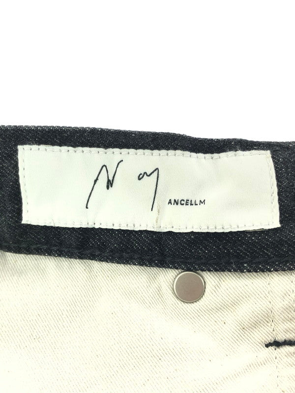 【中古美品】【メンズ】 ANCELLM アンセルム AGING MIDDLE STRAIGHT 5P DENIM PANTS ANC-PT121-A エイジング ミドル ストレート デニムパンツ ボトムス 151-260509-na-31-tag サイズ：1 カラー：BLACK 万代Net店