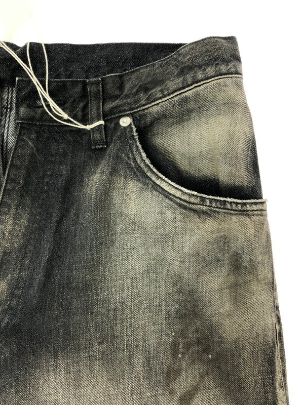 【中古美品】【メンズ】 ANCELLM アンセルム AGING MIDDLE STRAIGHT 5P DENIM PANTS ANC-PT121-A エイジング ミドル ストレート デニムパンツ ボトムス 151-260509-na-31-tag サイズ：1 カラー：BLACK 万代Net店