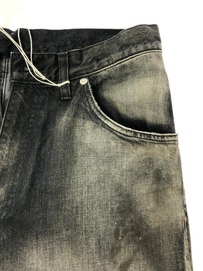 【中古美品】【メンズ】 ANCELLM アンセルム AGING MIDDLE STRAIGHT 5P DENIM PANTS ANC-PT121-A エイジング ミドル ストレート デニムパンツ ボトムス 151-260509-na-31-tag サイズ：1 カラー：BLACK 万代Net店