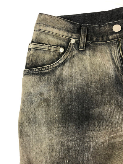 【中古美品】【メンズ】 ANCELLM アンセルム AGING MIDDLE STRAIGHT 5P DENIM PANTS ANC-PT121-A エイジング ミドル ストレート デニムパンツ ボトムス 151-260509-na-31-tag サイズ：1 カラー：BLACK 万代Net店
