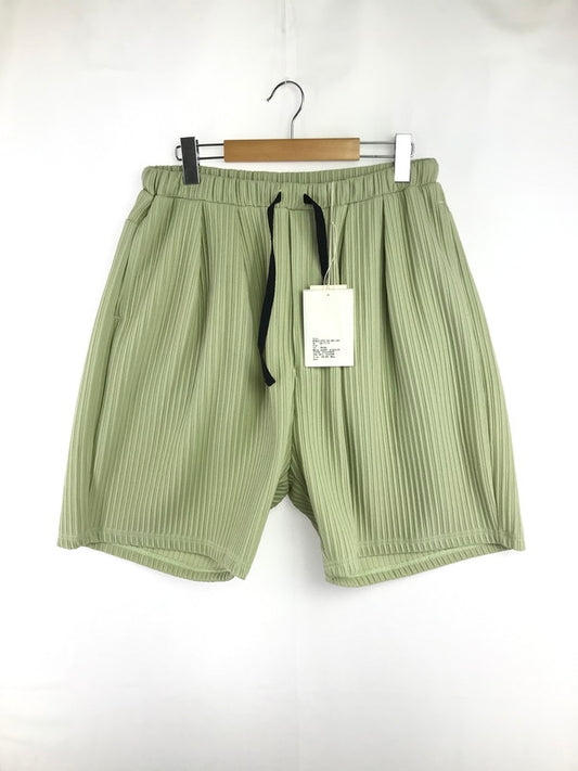 【中古美品】【メンズ】 ANCELLM アンセルム WRINKLED STRIPE TUCK SHORT PANTS ANC-PT125 リンクレッド ストライプ タック ショートパンツ ボトムス 151-260603-rt-01-tagh サイズ：1 カラー：グリーン系 万代Net店