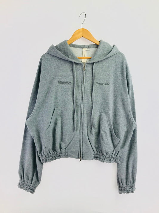 【中古美品】【メンズ】 SHINYA KOZUKA シンヤコズカ ORDINARY HOME OLD STYLE ZIP HOODIE 2601SK78 オーディナリー ホーム オールド スタイル ジップ フーディー パーカー 140-260506-na-10-tag サイズ：M カラー：グレー 万代Net店