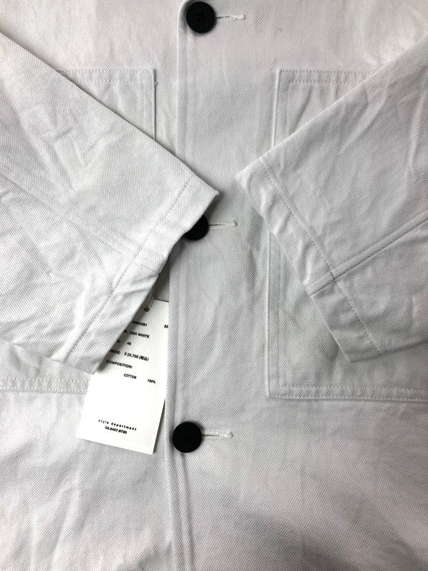【中古品】【メンズ】 STILL BY HAND スティル バイ ハンド MIXED COLOUR SHIRT JACKET BL04261 ミックス カラー シャツ ジャケット ライトアウター 140-260505-rt-23-tag サイズ：46 カラー：ホワイト 万代Net店