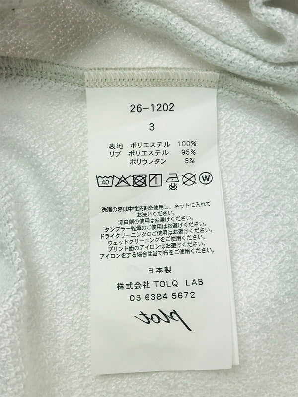 【中古美品】【メンズ】 TOLQ トルク TROMPE L'OEIL SWEATSHIRT 26-1202 トロンプルイユ スウェットシャツ トレーナー 140-260506-na-07-tag サイズ：3 カラー：グレー 万代Net店