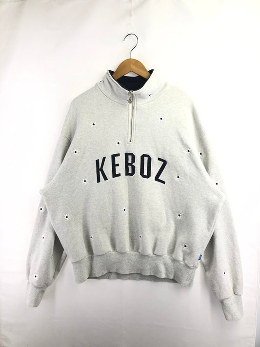 【中古品】【メンズ】 KEBOZ ケボズ ×NICK GEAR ニックギア × FREAK'S STORE フリークスストア HALF ZIP SWEAT FS223-1295G ハーフジップ スウェット 142-260518-na-23-tagh サイズ：L カラー：グレー 万代Net店