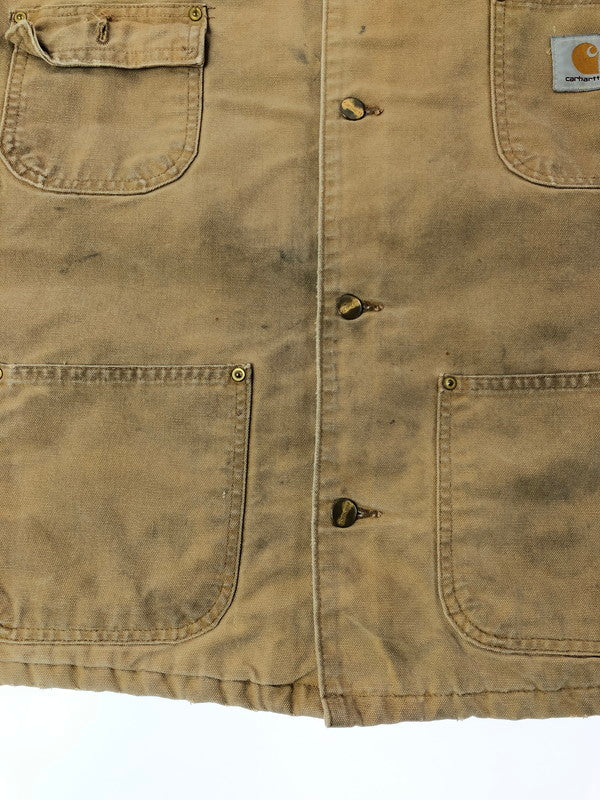【現状渡し品】【メンズ】 CARHARTT カーハート 80～90's BLANKET LINER MICHIGAN CHORE COAT 80～90年代 ブランケット ライナー ミシガン チョア コート 146-260505-rt-29-tag サイズ：不明 下記参照 カラー：キャメル 万代Net店