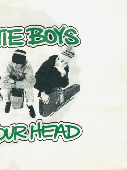 【中古品】【メンズ】 SAINT MICHAEL セントマイケル × BEASTIE BOYS ビースティボーイズ 26SS BTB_SS T-SHIRT SM-MK8-0000-C23 Tシャツ 半袖Tシャツ 142-260506-na-03-tag サイズ：XXL カラー：ホワイト 万代Net店