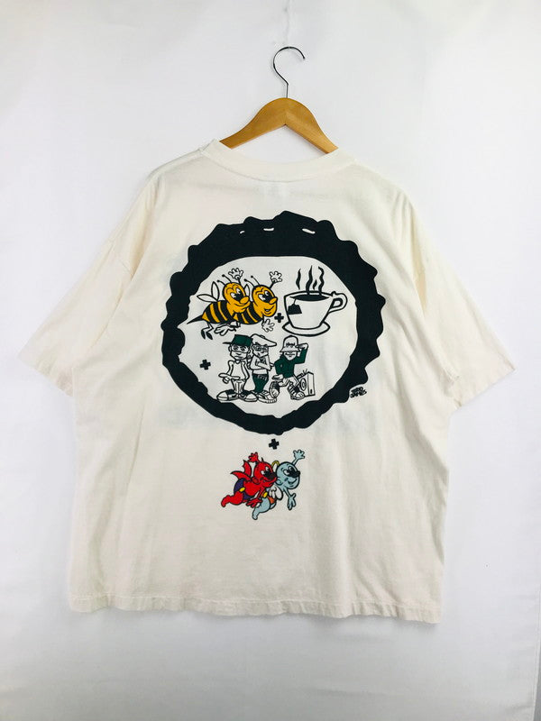 【中古品】【メンズ】 SAINT MICHAEL セントマイケル × BEASTIE BOYS ビースティボーイズ 26SS BTB_SS T-SHIRT SM-MK8-0000-C23 Tシャツ 半袖Tシャツ 142-260506-na-03-tag サイズ：XXL カラー：ホワイト 万代Net店