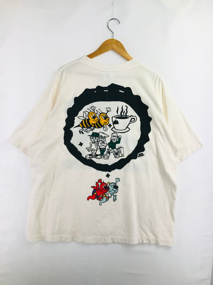 【中古品】【メンズ】 SAINT MICHAEL セントマイケル × BEASTIE BOYS ビースティボーイズ 26SS BTB_SS T-SHIRT SM-MK8-0000-C23 Tシャツ 半袖Tシャツ 142-260506-na-03-tag サイズ：XXL カラー：ホワイト 万代Net店