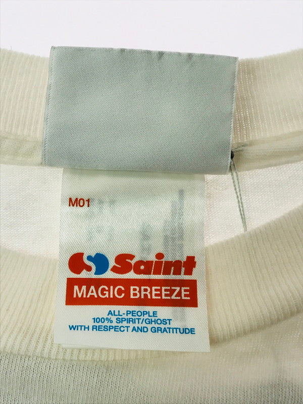 【中古品】【メンズ】 SAINT MICHAEL セントマイケル × BEASTIE BOYS ビースティボーイズ 26SS BTB_SS T-SHIRT SM-MK8-0000-C23 Tシャツ 半袖Tシャツ 142-260506-na-03-tag サイズ：XXL カラー：ホワイト 万代Net店