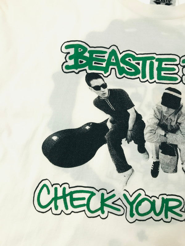 【中古品】【メンズ】 SAINT MICHAEL セントマイケル × BEASTIE BOYS ビースティボーイズ 26SS BTB_SS T-SHIRT SM-MK8-0000-C23 Tシャツ 半袖Tシャツ 142-260506-na-03-tag サイズ：XXL カラー：ホワイト 万代Net店