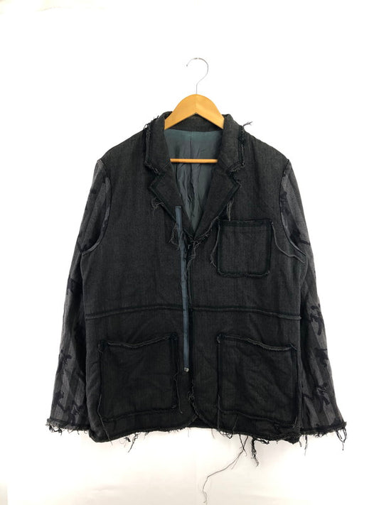 【中古品】【メンズ】 UNDERCOVER ISM アンダーカバー イズム 03AW PAPER DOLL期 FRINGE DAMAGE JACKET V200 ドール期 フリンジ ダメージ ジャケット 140-260505-rt-32-tag サイズ：L カラー：ブラック 万代Net店