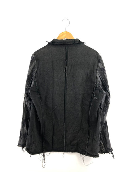 【中古品】【メンズ】 UNDERCOVER ISM アンダーカバー イズム 03AW PAPER DOLL期 FRINGE DAMAGE JACKET V200 ドール期 フリンジ ダメージ ジャケット 140-260505-rt-32-tag サイズ：L カラー：ブラック 万代Net店