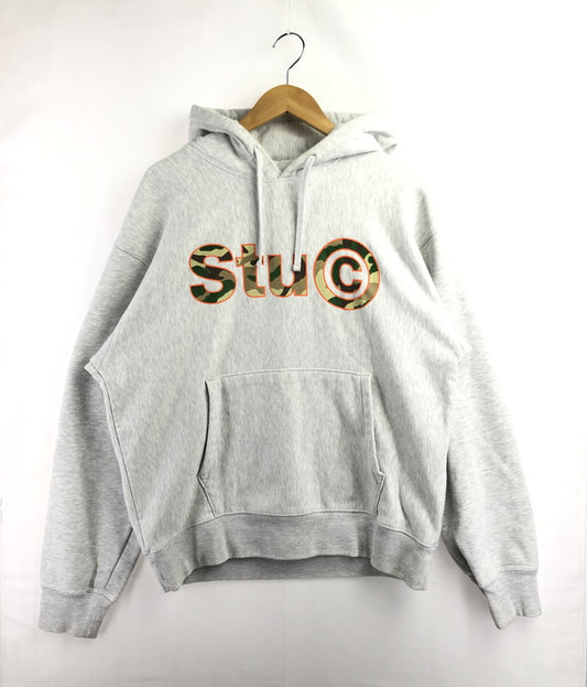 【中古品】【メンズ】 STUSSY ステューシー STU HOODIE Z4000SAS23 フーディー パーカー トップス 142-260505-rt-22-tag サイズ：L カラー：グレー 万代Net店