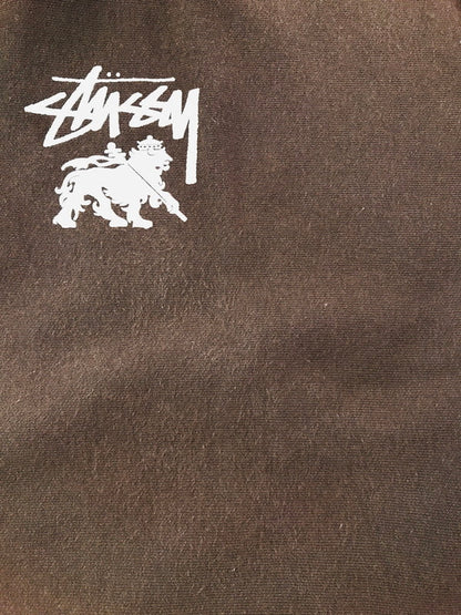 【中古品】【メンズ】 STUSSY ステューシー 1914770 RASTA DOT SWEAT ラスタ ドット クルー スウェット トレーナー 142-260506-na-08-tag サイズ：XL カラー：ブラウン 万代Net店