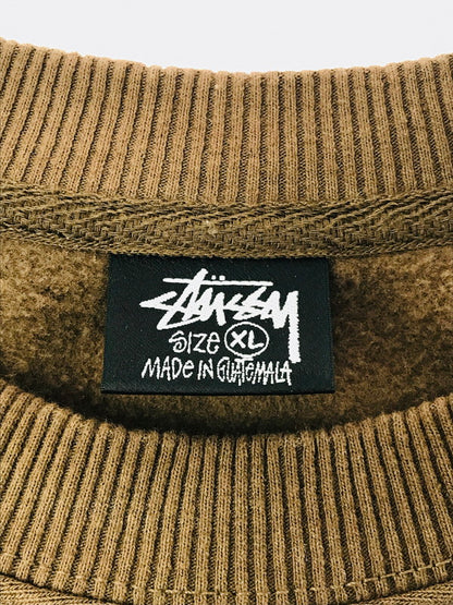 【中古品】【メンズ】 STUSSY ステューシー 1914770 RASTA DOT SWEAT ラスタ ドット クルー スウェット トレーナー 142-260506-na-08-tag サイズ：XL カラー：ブラウン 万代Net店