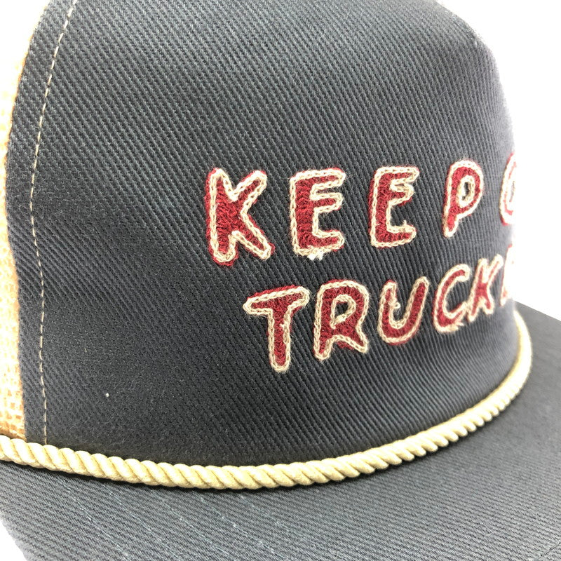 【中古美品】【メンズ】 WEIRDO ウィアード TRUCKER CAP WRD61G03 トラッカーキャップ 帽子 アクセサリー 185-260714-YY-07-tagh サイズ：F カラー：グレー/ベージュ 万代Net店