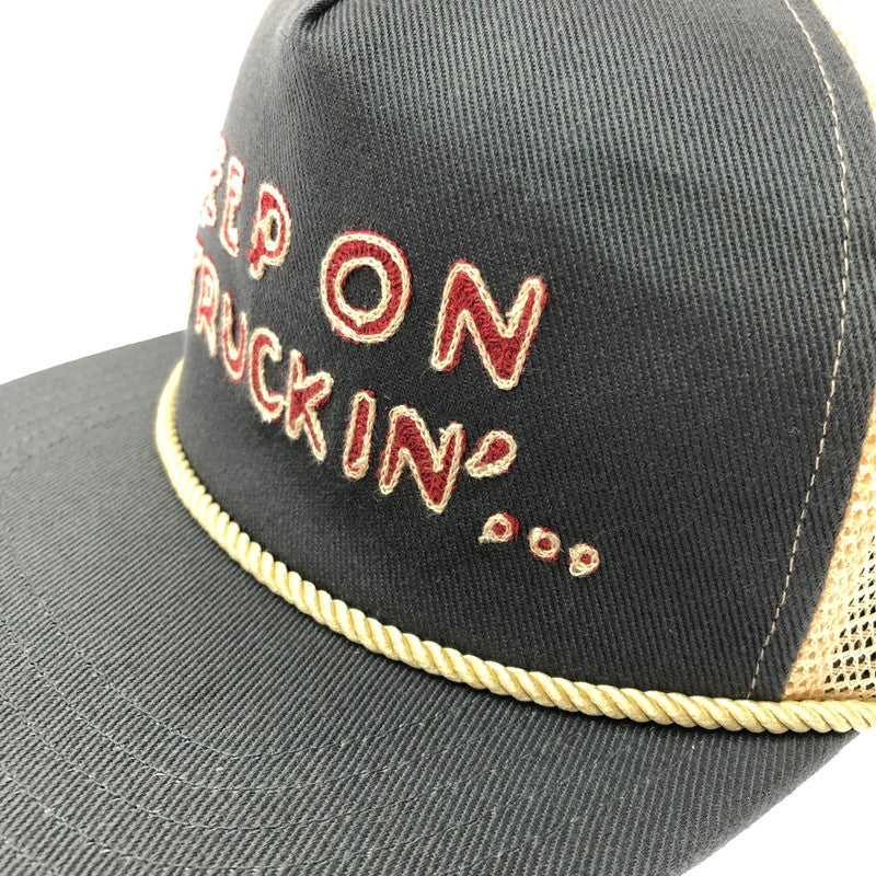 【中古美品】【メンズ】 WEIRDO ウィアード TRUCKER CAP WRD61G03 トラッカーキャップ 帽子 アクセサリー 185-260714-YY-07-tagh サイズ：F カラー：グレー/ベージュ 万代Net店