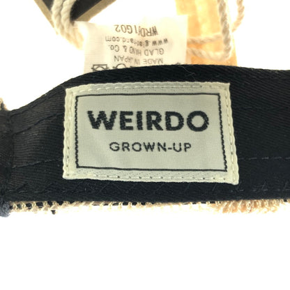 【中古美品】【メンズ】 WEIRDO ウィアード TRUCKER CAP WRD61G03 トラッカーキャップ 帽子 アクセサリー 185-260714-YY-07-tagh サイズ：F カラー：グレー/ベージュ 万代Net店