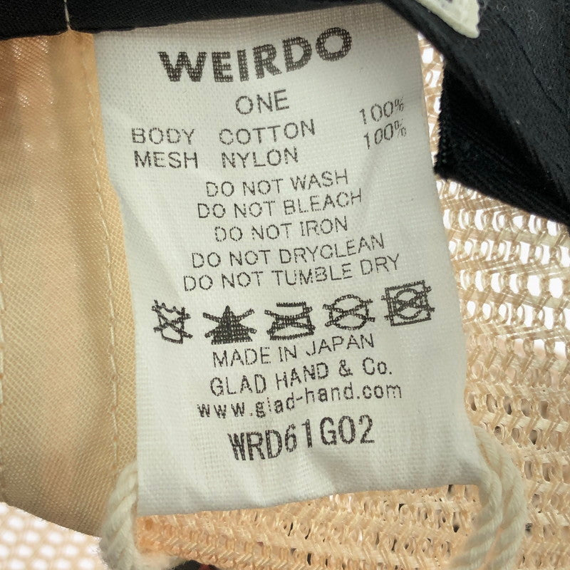 【中古美品】【メンズ】 WEIRDO ウィアード TRUCKER CAP WRD61G03 トラッカーキャップ 帽子 アクセサリー 185-260714-YY-07-tagh サイズ：F カラー：グレー/ベージュ 万代Net店