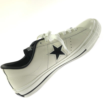 【中古美品】【メンズ】 CONVERSE コンバース ONE STAR J ワンスター J 日本製 スニーカー 靴 162-260612-na-07-tagh サイズ：26.5cm US 8 カラー：WHITE/BLACK 万代Net店