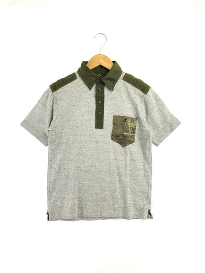 【中古品】【メンズ】 Buzz Rickson's バズリクソンズ S/S MILITARY POLO SHIRT BR75336 ミリタリー ポロシャツ 半袖シャツ 145-260509-na-02-tag サイズ：S カラー：グレー 万代Net店