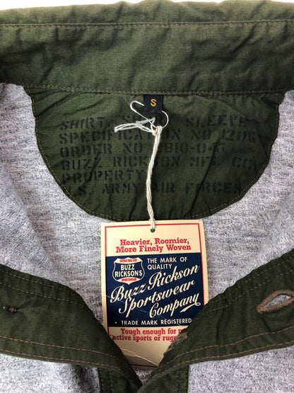 【中古品】【メンズ】 Buzz Rickson's バズリクソンズ S/S MILITARY POLO SHIRT BR75336 ミリタリー ポロシャツ 半袖シャツ 145-260509-na-02-tag サイズ：S カラー：グレー 万代Net店
