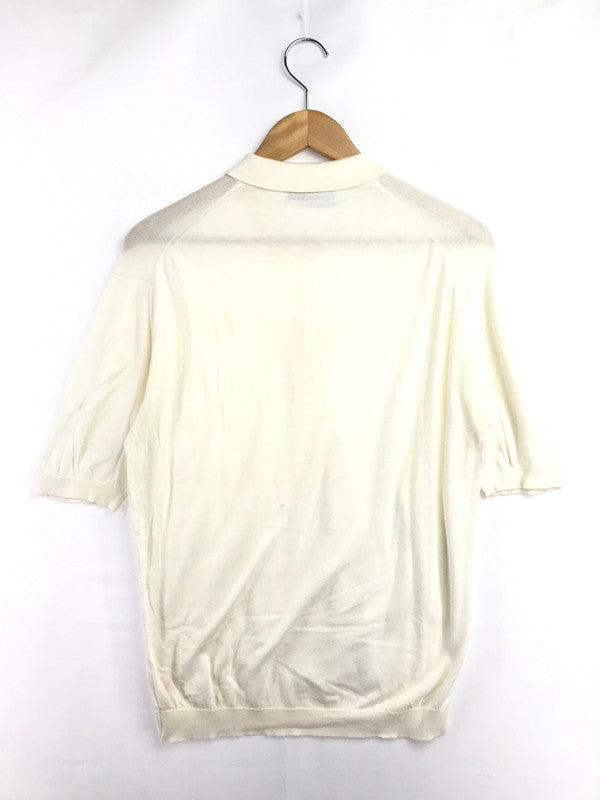【現状渡し品】【メンズ】 JOHN SMEDLEY'S ジョンス メドレー 80's SS KNIT POLO SHIRT 80年代 ニット ポロシャツ 英国製 ヴヴィンテージ トップス 146-260604-rt-22-tagh サイズ：40 カラー：ホワイト 万代Net店