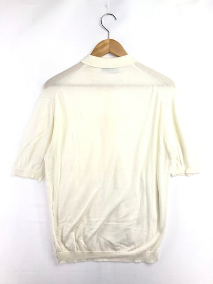 【現状渡し品】【メンズ】 JOHN SMEDLEY'S ジョンス メドレー 80's SS KNIT POLO SHIRT 80年代 ニット ポロシャツ 英国製 ヴヴィンテージ トップス 146-260604-rt-22-tagh サイズ：40 カラー：ホワイト 万代Net店