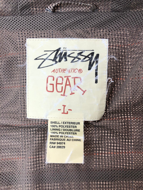 【中古品】【メンズ】 OLD STUSSY GEAR オールド ステューシー ギア CHECK NYLON MOUNTAIN JACKET 紺タグ チェック NYLON マウンテン ジャケット 142-260505-rt-26-tag サイズ：L カラー：マルチカラー 万代Net店