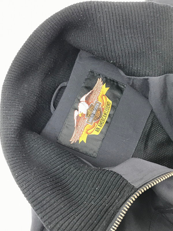 【中古品】【メンズ】 HARLEY DAVIDSON ハーレー ダビッドソン PATCH JACKET ワッペンジャケット アウター 145-260523-na-10-tagh サイズ：L カラー：ブラック 万代Net店