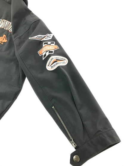 【中古品】【メンズ】 HARLEY DAVIDSON ハーレー ダビッドソン PATCH JACKET ワッペンジャケット アウター 145-260523-na-10-tagh サイズ：L カラー：ブラック 万代Net店
