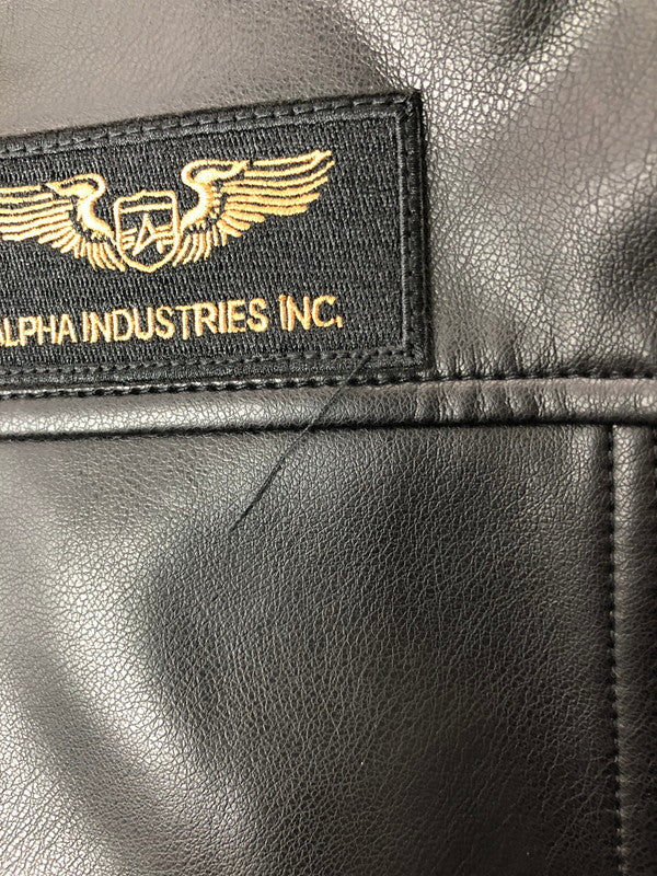 【中古品】【メンズ】 ALPHA INDUSTRIES アルファ HOODED RIB JACKET TA1658-101 フーデッド リブ ジャケット アウター 145-260505-rt-27-tag サイズ：L カラー：ブラック 万代Net店