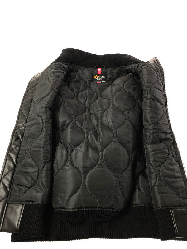 【中古品】【メンズ】 ALPHA INDUSTRIES アルファ HOODED RIB JACKET TA1658-101 フーデッド リブ ジャケット アウター 145-260505-rt-27-tag サイズ：L カラー：ブラック 万代Net店