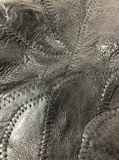 【ジャンク品】【メンズ】 JUNCTION WEST ジャンクションウエスト PATCHWORK LEATHER JACKET パッチワーク レザージャケット アウター 146-260909-na-15-tagh サイズ：XL カラー：ブラック 万代Net店
