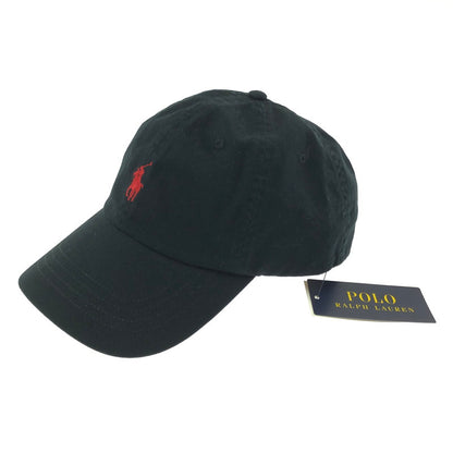 【中古美品】【メンズ】 POLO RALPH LAUREN ポロ ラルフローレン BASEBALL CAP 710548524012 ベースボール キャップ 帽子 アクセサリー 185-260714-YY-09-tagh サイズ：F カラー：ブラック 万代Net店