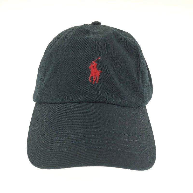 【中古美品】【メンズ】 POLO RALPH LAUREN ポロ ラルフローレン BASEBALL CAP 710548524012 ベースボール キャップ 帽子 アクセサリー 185-260714-YY-09-tagh サイズ：F カラー：ブラック 万代Net店