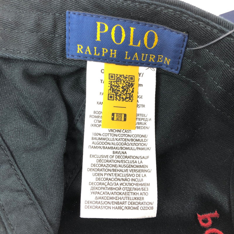 【中古美品】【メンズ】 POLO RALPH LAUREN ポロ ラルフローレン BASEBALL CAP 710548524012 ベースボール キャップ 帽子 アクセサリー 185-260714-YY-09-tagh サイズ：F カラー：ブラック 万代Net店