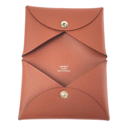 【中古美品】【メンズ】 HERMES エルメス Coin CASE B刻印 カルヴィ ヴォーエプソン コインケース 財布 181-260716-rt-23-tagh カラー：ブラウン 万代Net店