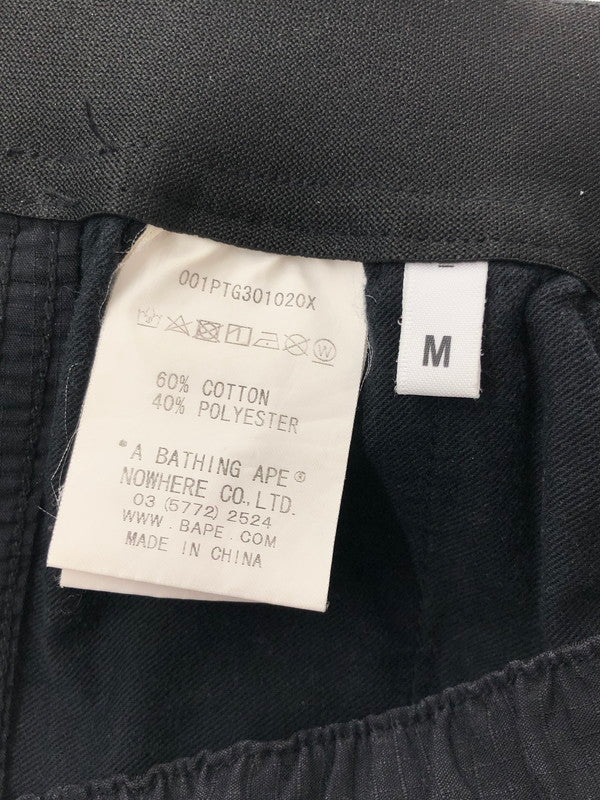 【中古品】【メンズ】 A BATHING APE ア ベイシング エイプ RIPSTOP CARGO PANTS 001PTG301020X 忍猿 リップ ストップ カーゴ パンツ ボトムス 153-260627-rt-24-tagh サイズ：M カラー：ブラック 万代Net店