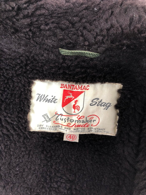 【現状渡し品】【メンズ】 BANTAMAC バンタマック × WHITE STAG ホワイトスタッグ SUEDE JACKET スエードジャケット アウター 146-260909-na-17-tagh サイズ：40 カラー：ブラウン 万代Net店